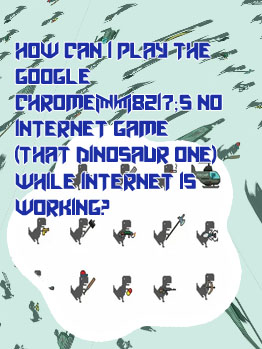 Dinosaur internet game