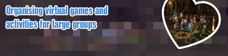 Online games with large groups