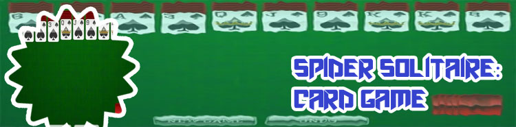 Spider solitaire card game